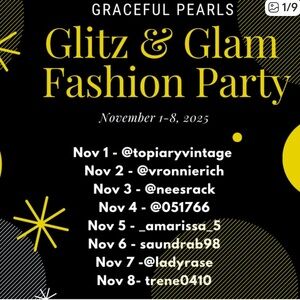 Glitz & Glam Fashion Party Poster